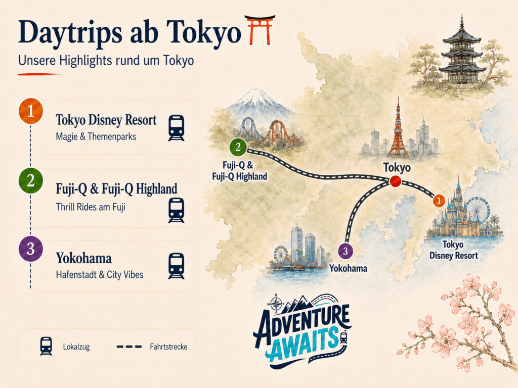Japans Reiseplanung: Daytrips ab Tokyo